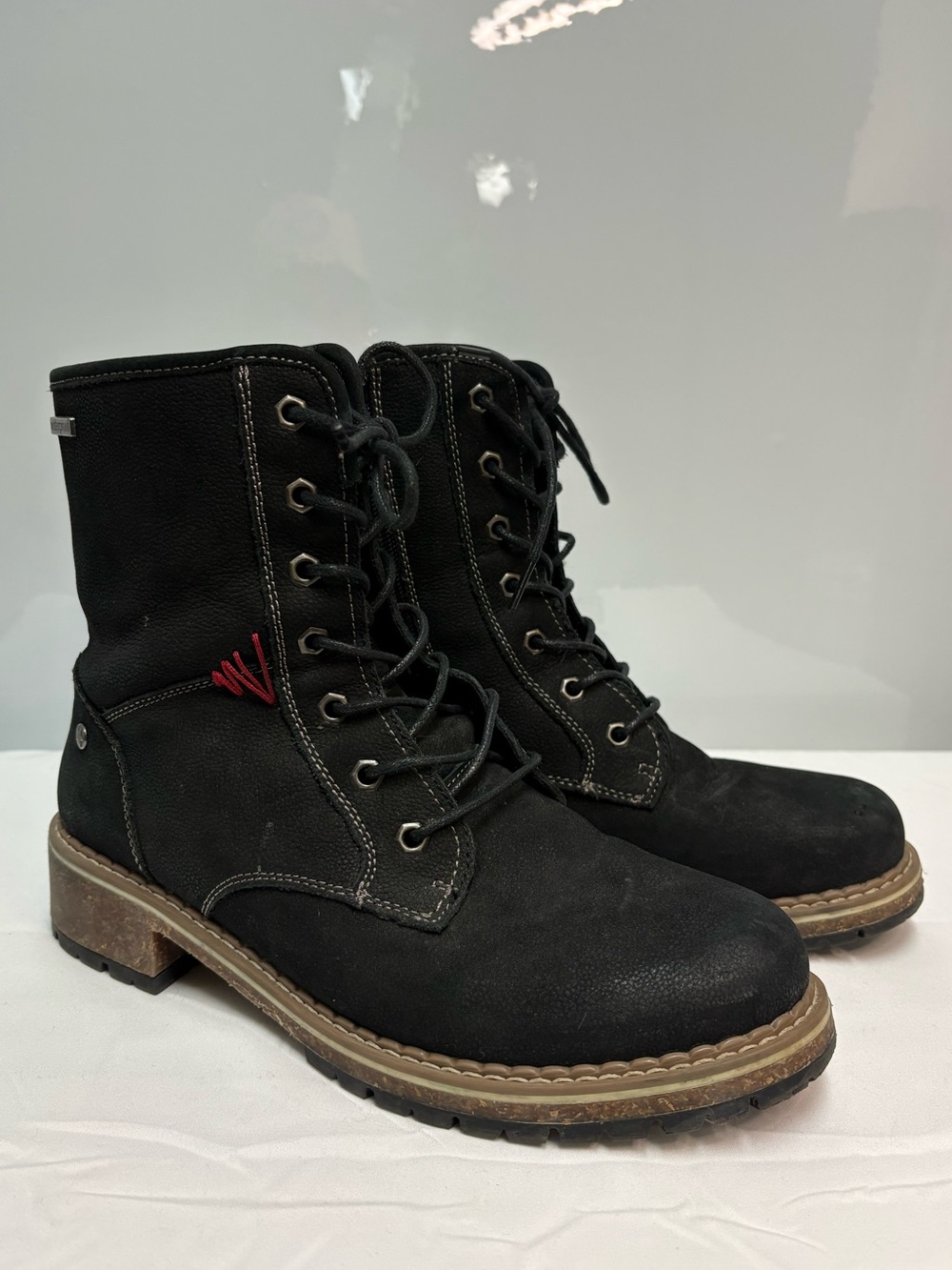 Josef Seibel Waylynn 10 Black Leather Boots - Size 40 / US 9
